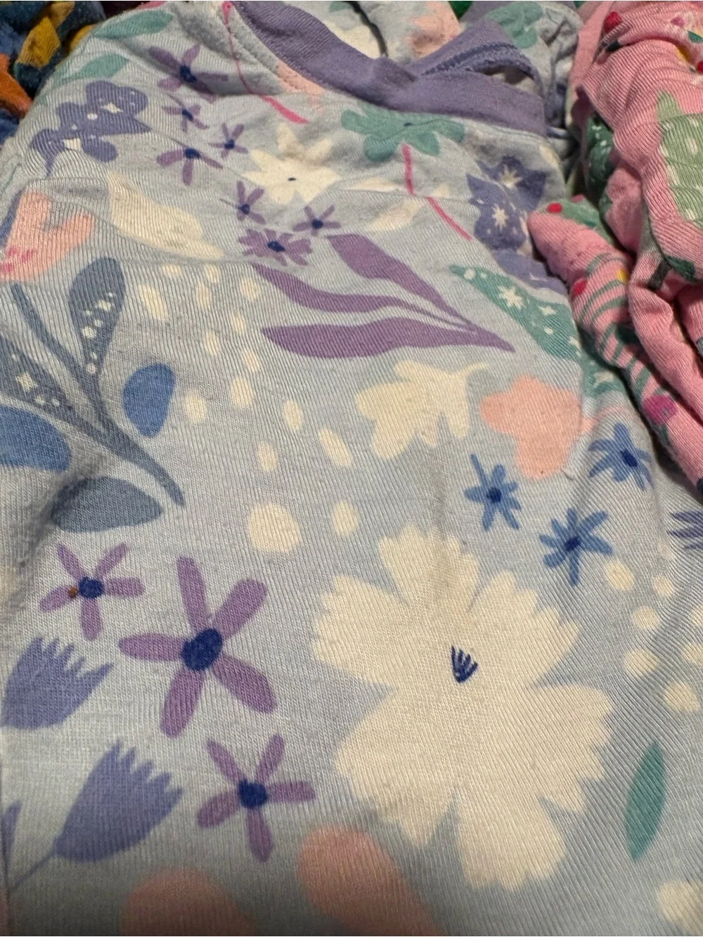 16 Pair Girl’s Little Sleepies pajamas, size 4t